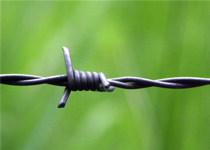 Four Barbs Galvanized Iron High Tensile Barbed Wire Fence For Highway 0