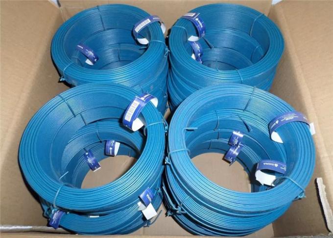 Low Carbon Steel Bule PVC Coated Binding Wire For Clothesline Fencing 0