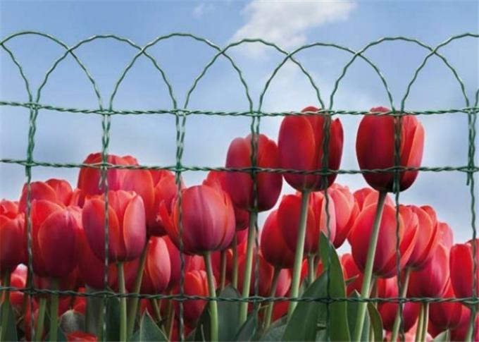 Electric SS Garden Flower Border Fence Garden Wire Mesh With Green Powder Coating 0