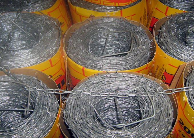 Weave Galvanized Stainless Steel Barbed Wire For Grass Boundary / Railway 0