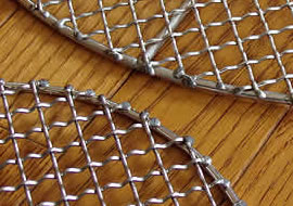High Temperature Resistant Pre Crimped Wire Mesh Barbecue Grill Netting With Square Hole 1