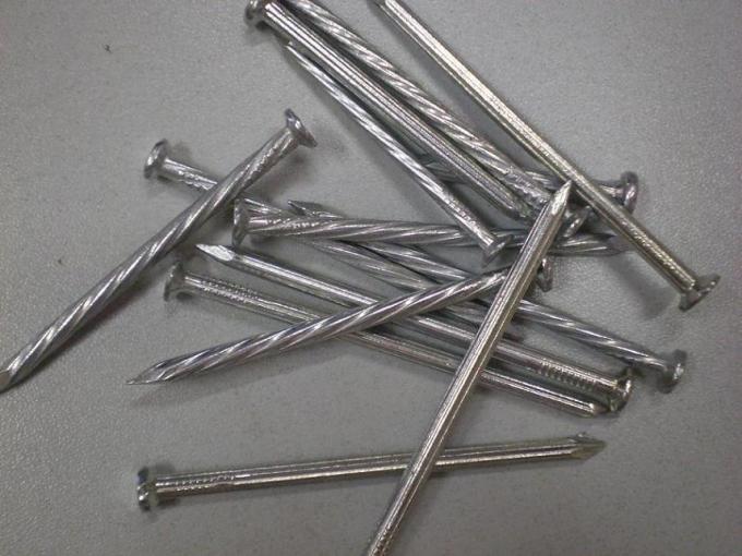 Galvanized Steel Common Wire Nails Concrete Ring Shank 4.8mm x 80mm