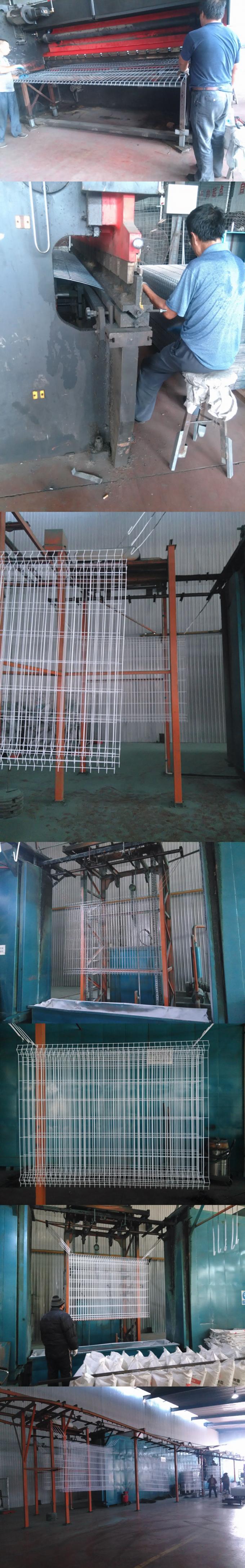 PVC Coated Cheap Curved Sheet Metal Wire Mesh Fencing for Residential 1