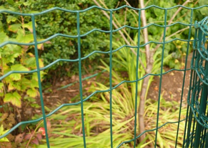 100 x 50mm Holland Garden Wire Mesh , Green Plastic Coated Wire Border Fence 0