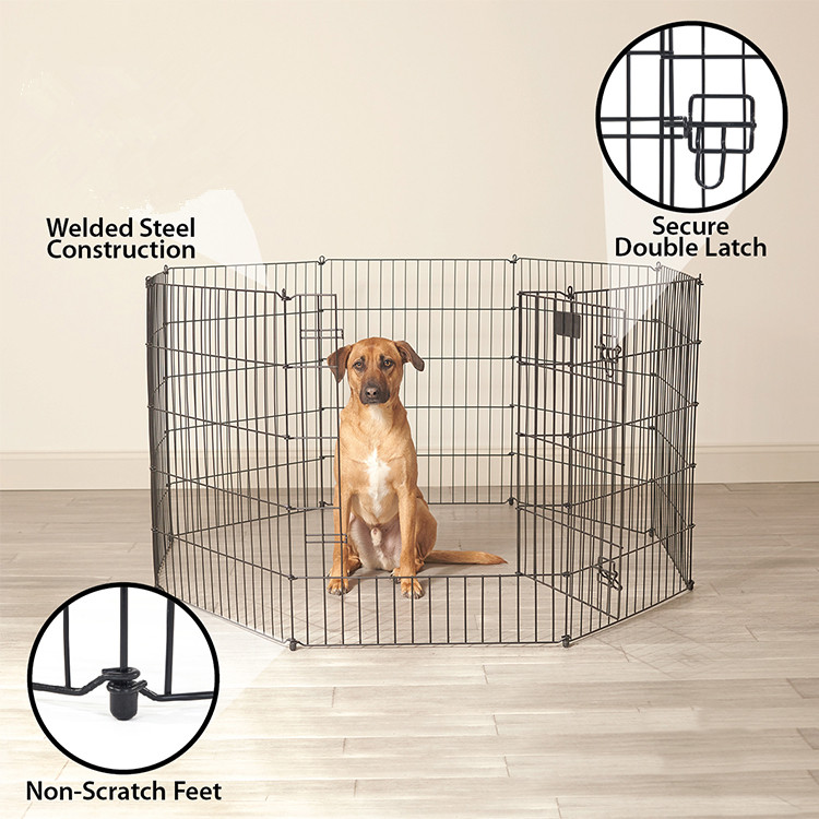Collapsible Dog Cage Kennel Playpen Heavy Duty Pet Exercise Pen with Low Price06