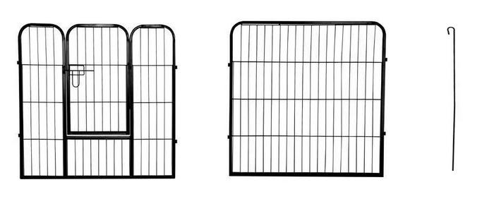 Custom Large Size Durable Galvanized Iron 8-panel animal exercise play pen09