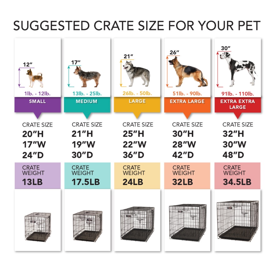 Double Door Metal Durable Folding Pet Crate13