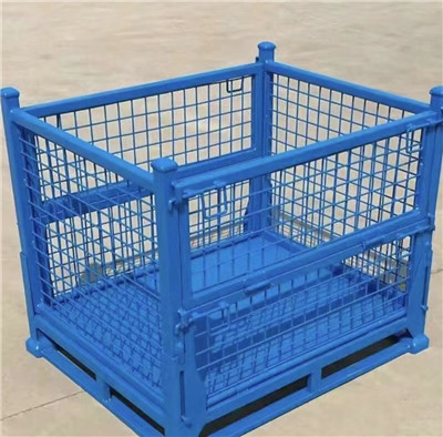 Heavy Duty Warehouse Spare Parts Stackable Steel Pallet Cage Stillage121