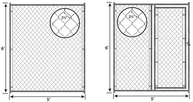 Outdoor Large Chain Link Pet  Cage Kennel for Pet Run Play 10ft x 10ft x 6ft07