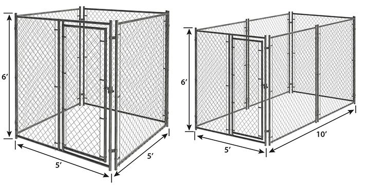 Outdoor Large Chain Link Pet  Cage Kennel for Pet Run Play 10ft x 10ft x 6ft08