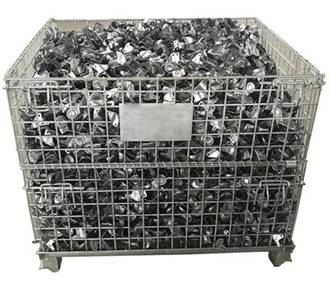 Warehouse Folding Steel Wire Mesh Metal Cage02