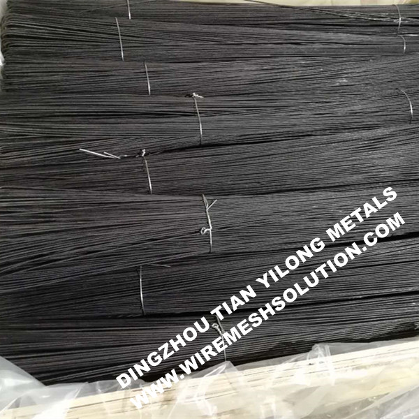 3.2mm Bblack Annealed Steel Wire , Dark Annealed Wire U Type Wire 2450mm 0