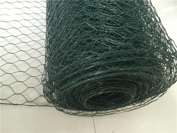 3 / 4 Inch PET Coated Roll Of Chicken Wire / Heavy Gauge Chicken Wire For Lobster 0
