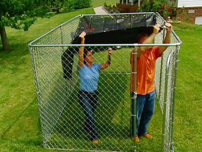 Custom PVC Coated Wire Chain Link Fencing , Silvery Diamond Mesh Fencing 0