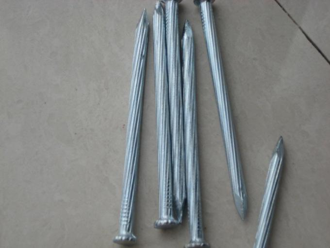 Galvanized Steel Common Wire Nails Concrete Ring Shank 4.8mm x 80mm