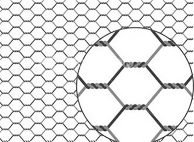 Hexagonal Chicken Wire Fencing Animal Protection 31mm , Hot Dipped Galvanized Steel Wire 0