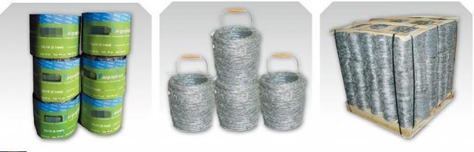 Hot Dipped Galvanized Barbed Wire Fence 2.0mm / 4’’ , PVC Barbed Wire 0