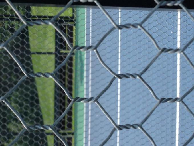 16 Gauge Galvanized Woven Wire Mesh Fencing For Building Paddle / Tennis Courts 0