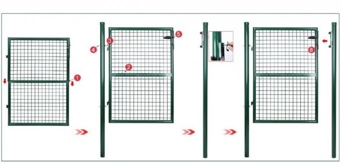 Powder Coating Garden using Wire Mesh Fencing for residential , water and UV resist 1