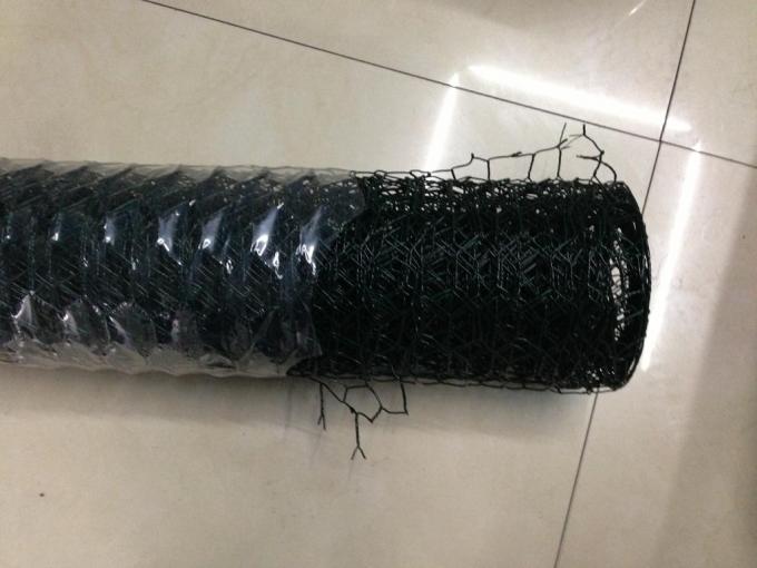 Black Vinyl Chicken Wire Netting Electric 18 Gauge Galvanized Wire Mesh 1